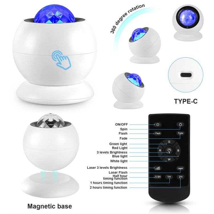 S600 Projection Instrument Water Pattern Wave Rotation LED Night Light My Store