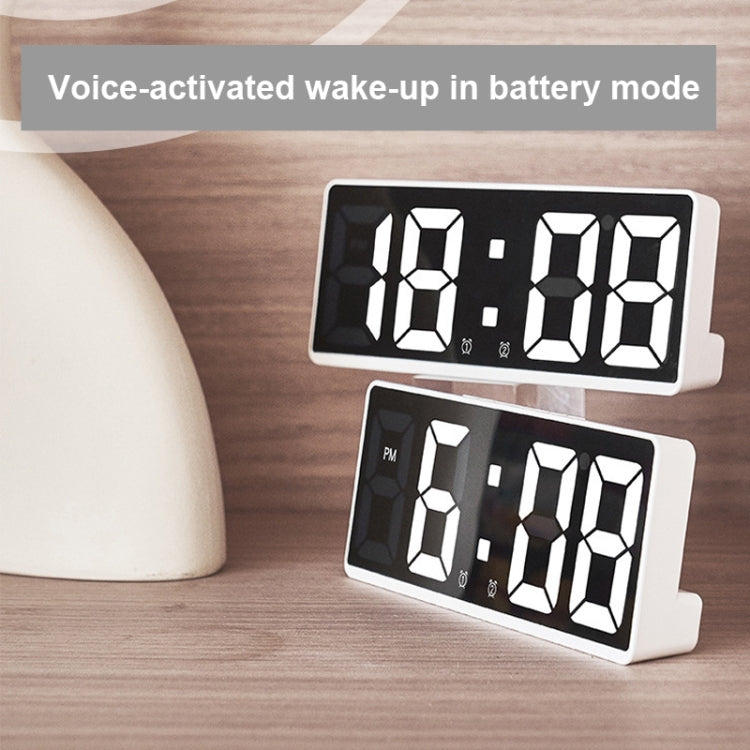 LED Bedside Alarm Clock Battery Plug-In Dual-Purpose Clock My Store