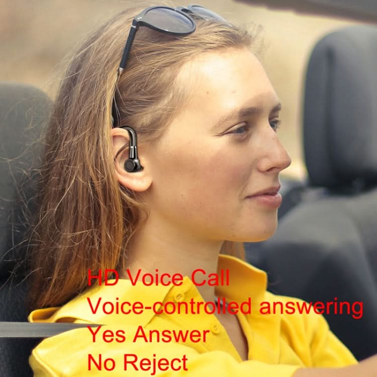 Bluetooth Business Hanging Ear Digital Display LED Sports Driving Headset