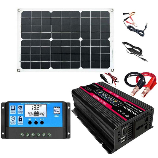 Solar Power System Inverters+30A Controller+18W 18V Solar Panel