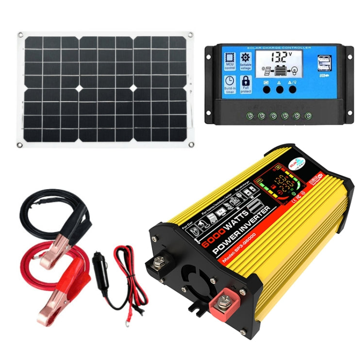 Home Solar Generator Inverter+30A Controller+18W 12V Solar Panel, Specification: