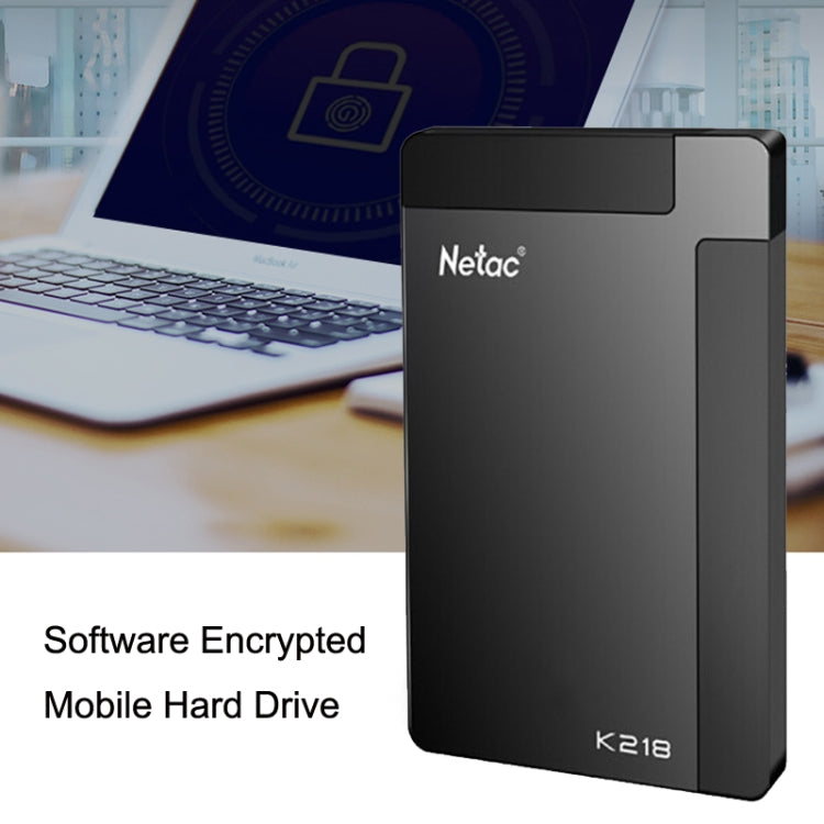 Netac K218 High Speed 2.5 Inch Software Encrypted Mobile Hard Drive My Store