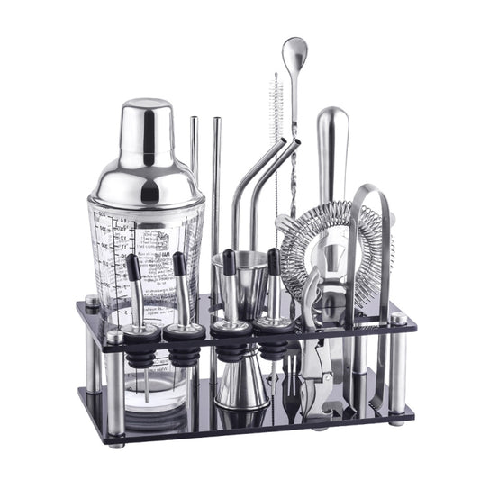 17 in 1 400ml Glass Shaker with Graduated Shaker Set