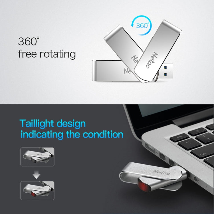 Netac U388 High Speed USB3.0 Metal Rotating Car Computer U Disk My Store