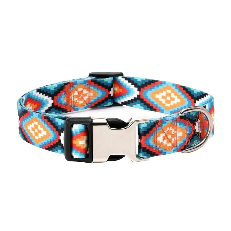 Pet Ethnic Style Polyester Cotton Print Pattern Collar, Size: - Reluova