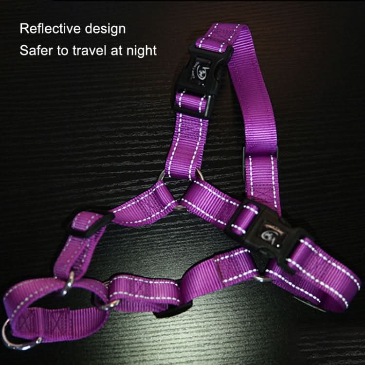 Glow Castle Pet Reflective Nylon Prevent Running Wild Chest Strap, Size: - Reluova