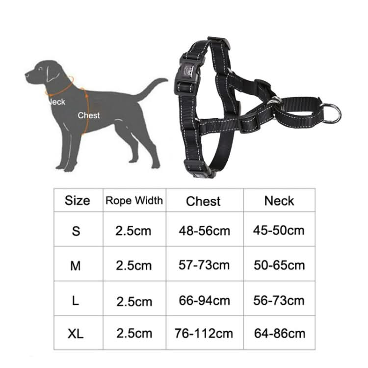 Glow Castle Pet Reflective Nylon Prevent Running Wild Chest Strap, Size: - Reluova