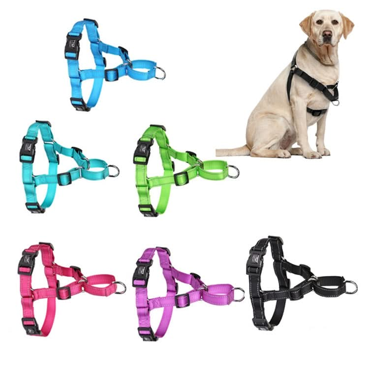 Glow Castle Pet Reflective Nylon Prevent Running Wild Chest Strap, Size: - Reluova