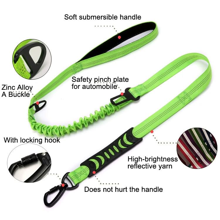 Elastic Reflective Car Dual-purpose Dog Leash - Reluova