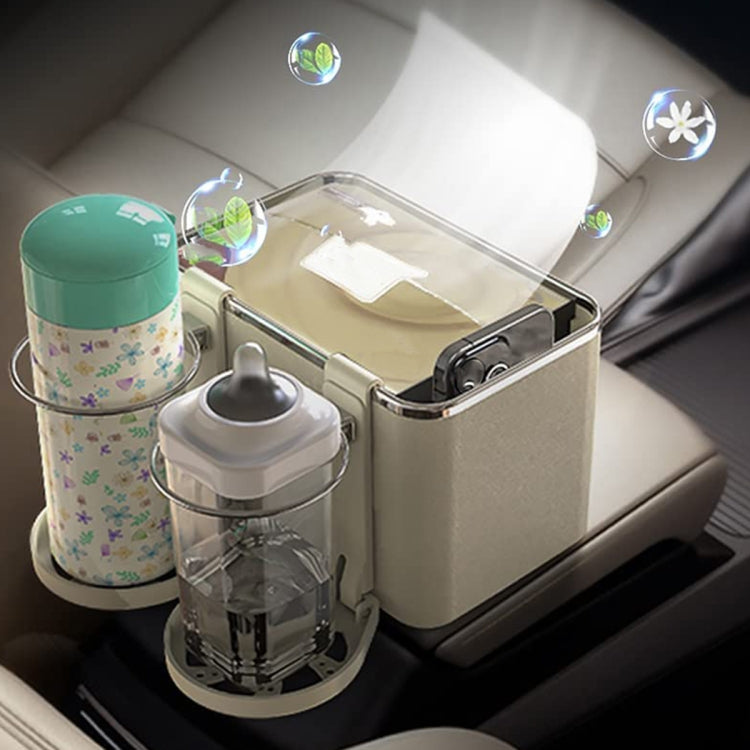 Car Paper Box Hanging Armrest Box Storage Box Cup Holder