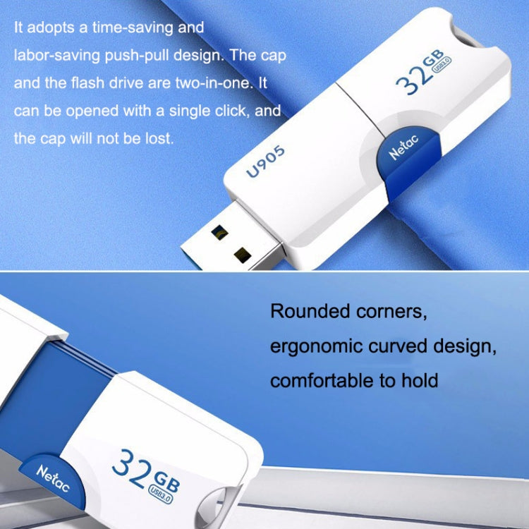 Netac U905 High Speed USB3.0 Retractable Car Music Computer USB Flash Drive My Store