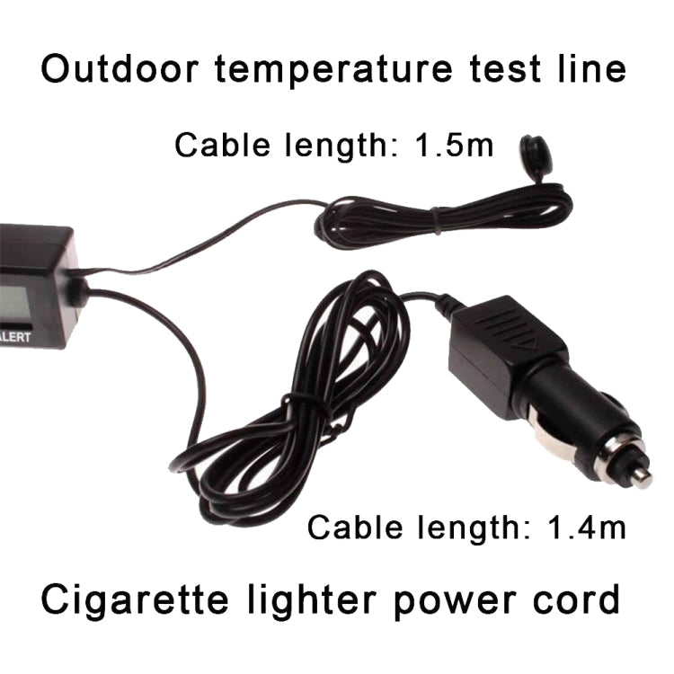 Car Inside And Outside Dual Temperature+Clock+Voltage LED Electronic Display ÎҵÄÉ̵ê