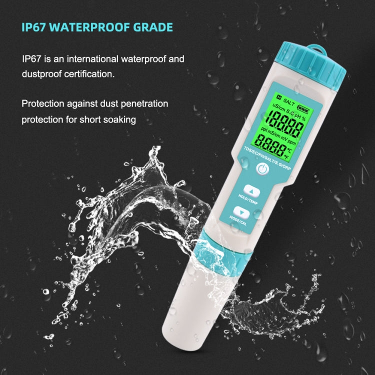 C-600A 7 In 1 Temperature/Salinity/PH/TDS/EC/ORP/SG Monitoring Pen