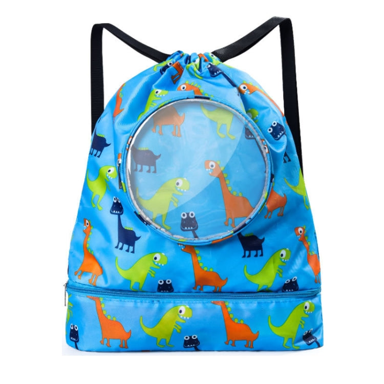 Wet And Dry Separation Waterproof Drawstring Shoulder Beach Swimming Bag For Children