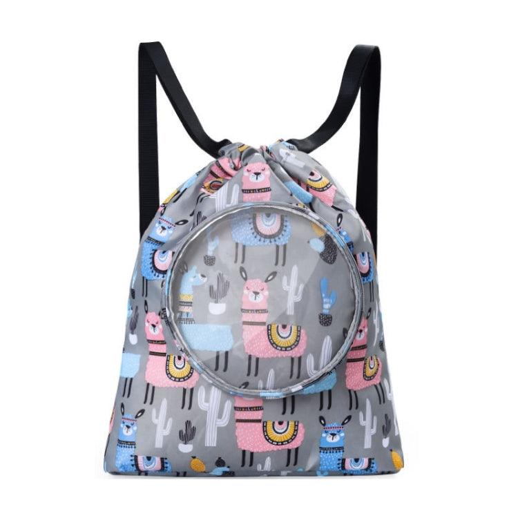 Wet And Dry Separation Waterproof Drawstring Shoulder Beach Swimming Bag For Children