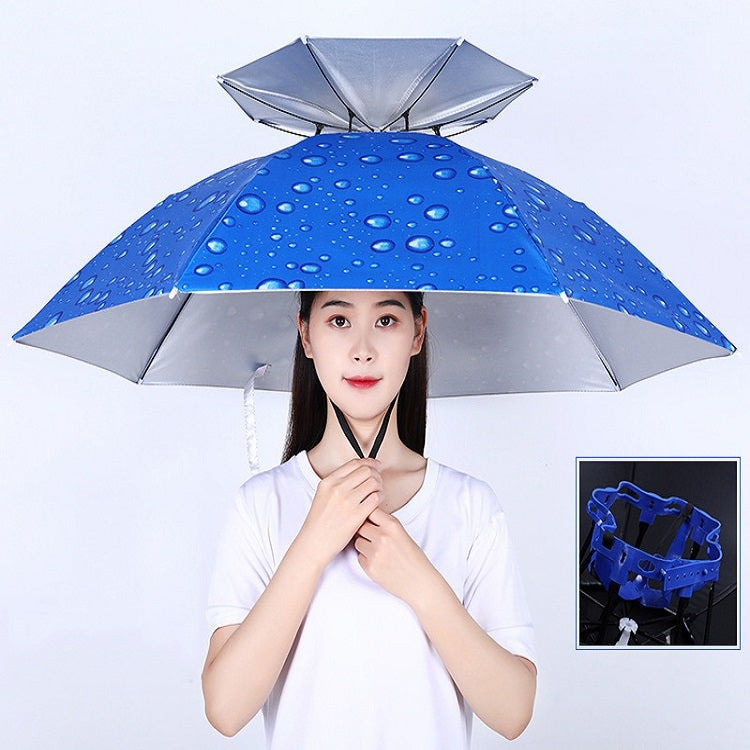 Double-layer Fishing Umbrella Hat Outdoor Sunscreen And Rainproof Folding Umbrella Hat My Store