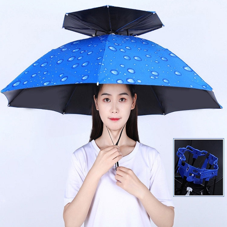 Double-layer Fishing Umbrella Hat Outdoor Sunscreen And Rainproof Folding Umbrella Hat My Store