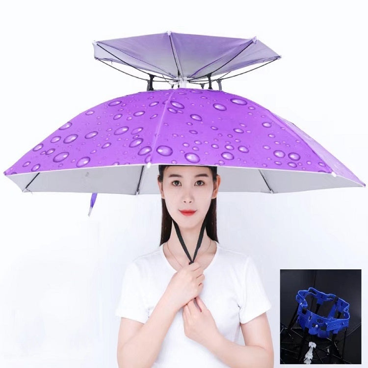 Double-layer Fishing Umbrella Hat Outdoor Sunscreen And Rainproof Folding Umbrella Hat My Store