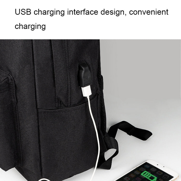 SJ15 Casual Waterproof Backpack with USB Charging Function Reluova