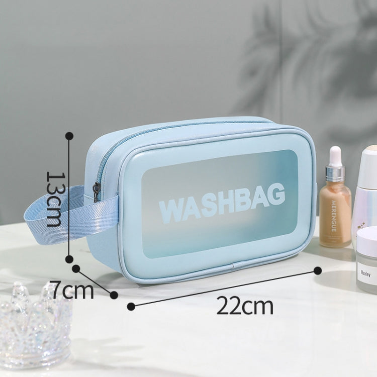 2 PCS Frosted Translucent Waterproof Storage Bag Cosmetic Bag Swimming Bag Wash Bag-Reluova