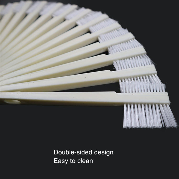 10 PCS Car Head Engine Brush Double-Sided Groove Brush