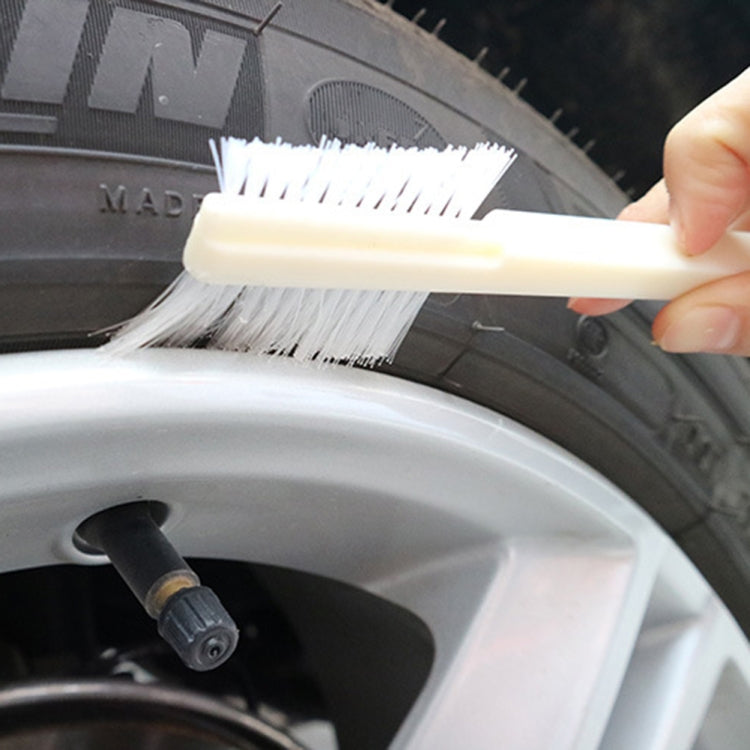 10 PCS Car Head Engine Brush Double-Sided Groove Brush