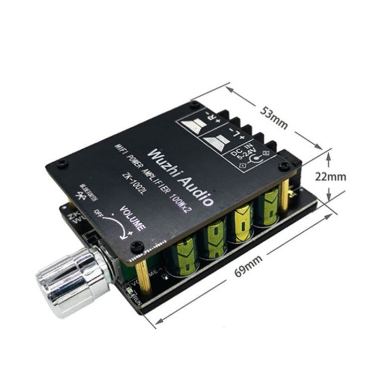 ZK-1002L Mini High Power Bluetooth Amplifier Board with Knob Adjust Volume Switch Reluova