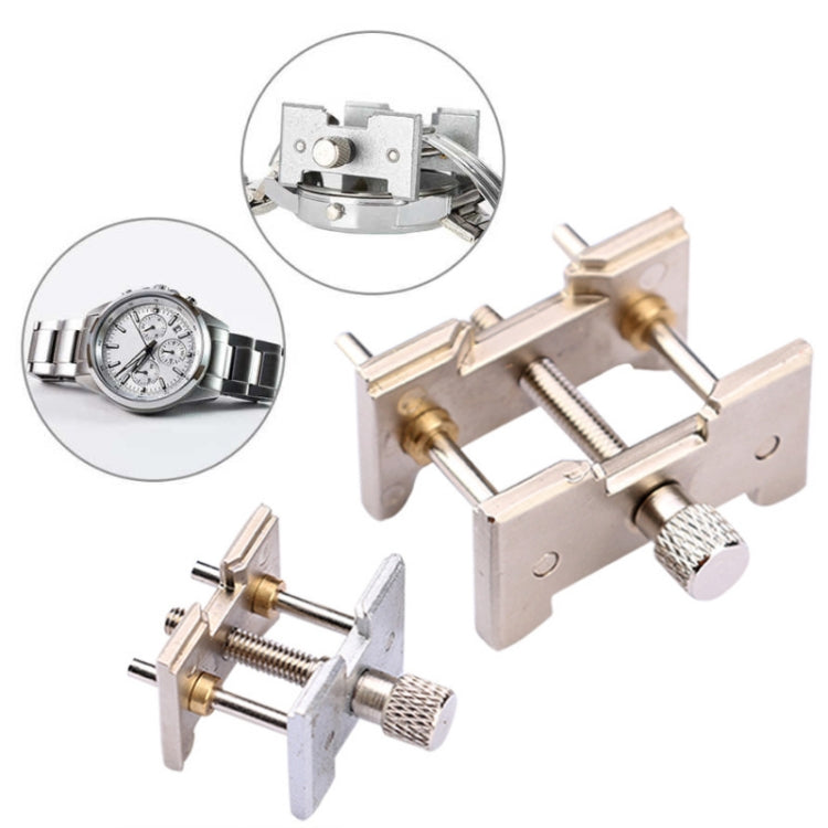 2 In 1  Watch Movement Holder Clip Base Metal Multi Function Vise Clamp