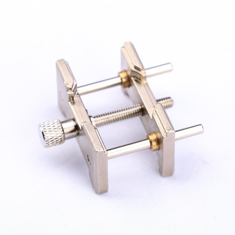 2 In 1  Watch Movement Holder Clip Base Metal Multi Function Vise Clamp