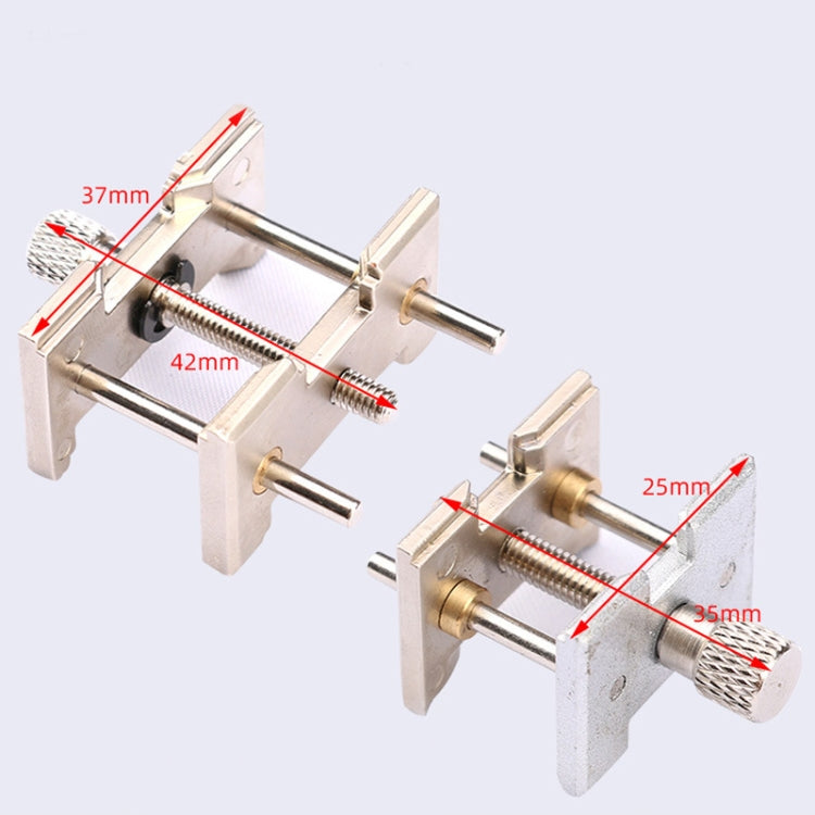 2 In 1  Watch Movement Holder Clip Base Metal Multi Function Vise Clamp-Reluova