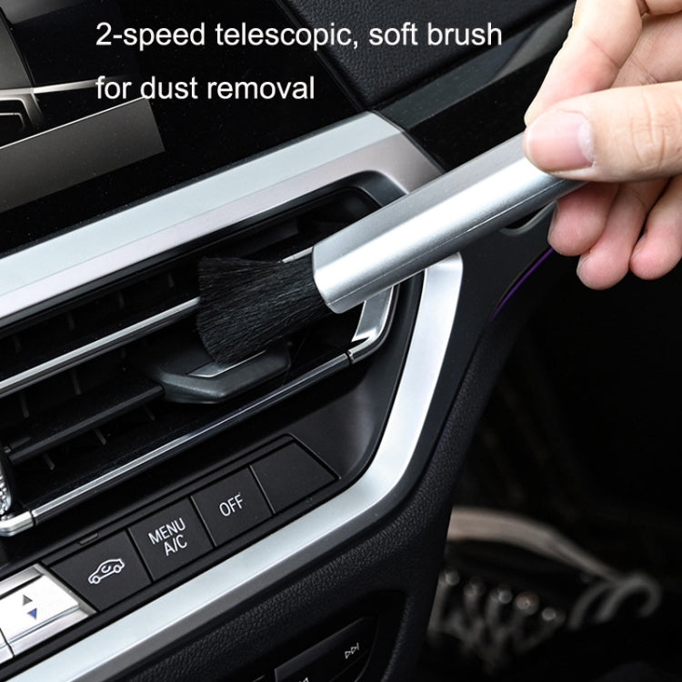 10 PCS Car Air Conditioner Air Outlet Telescopic Cleaning Brush