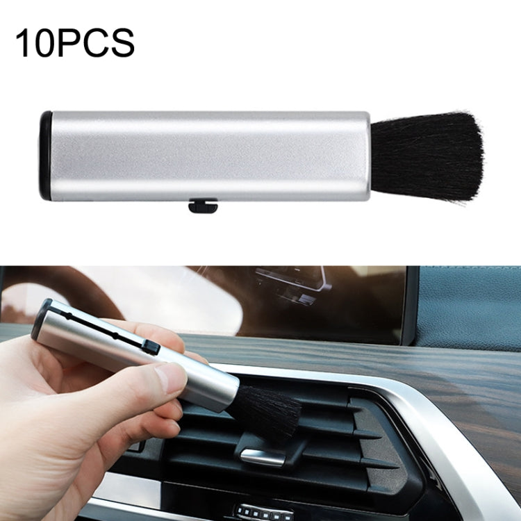 10 PCS Car Air Conditioner Air Outlet Telescopic Cleaning Brush