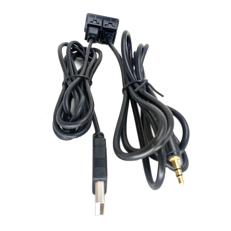 Car Modified AUX+USB Socket Audio Modification Accessories 3.5mm USB Extension Line