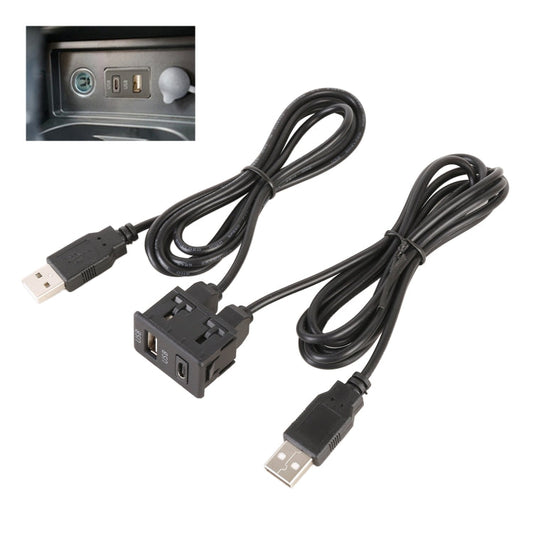 Car Universal Modification Type-C+USB Interface Charging Use Seat