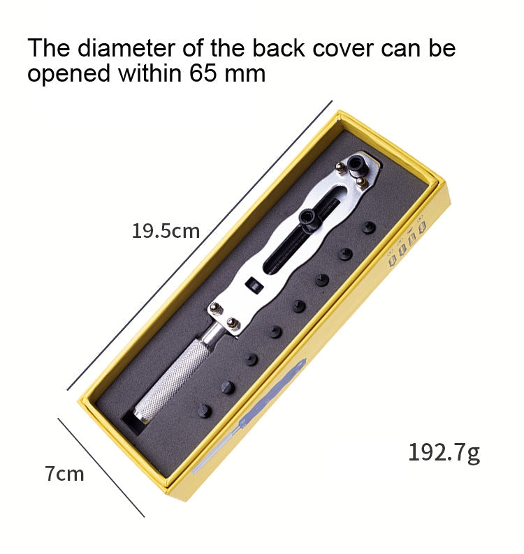 Watch Case Opener Tool Adjustable Watch Back Cover Remover Open Wrench Reluova