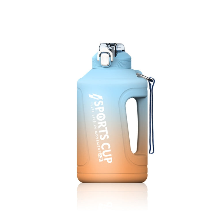 Large Capacity Gradient Straw Cup Sports Bottle With Scale Reluova