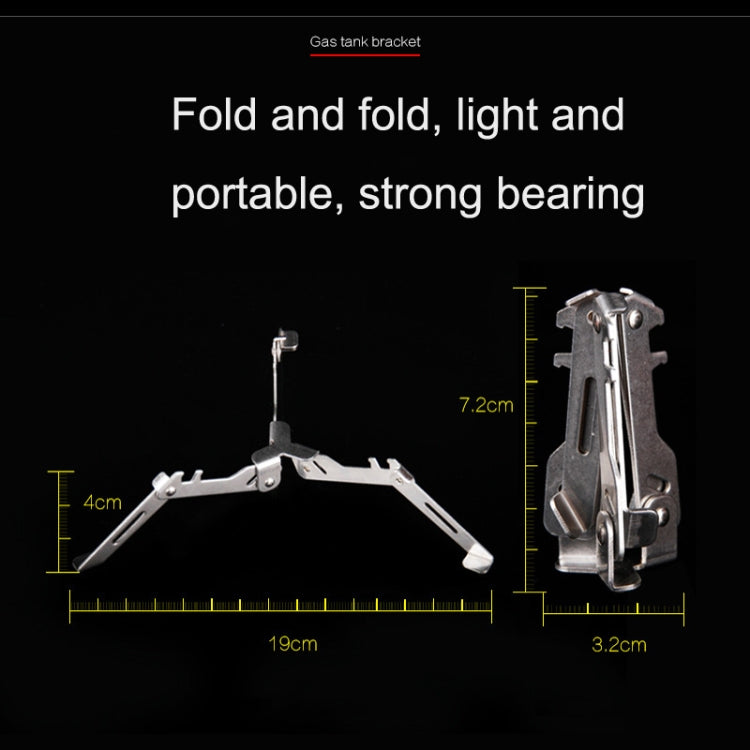 Outdoor Tools Flat Tank Long Tank Stainless Steel Folding Triangular Stable Bracket Reluova