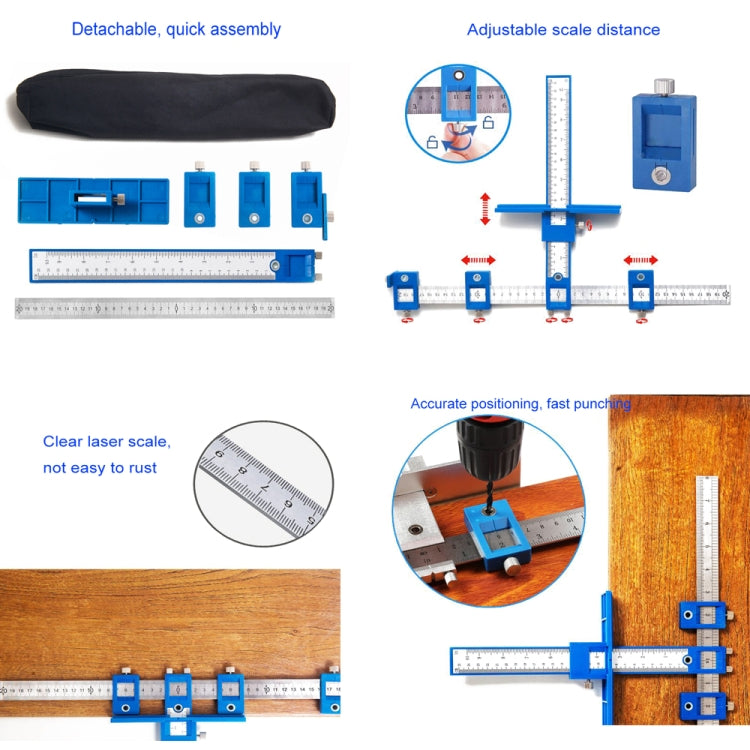 Woodworking Aid Tool Handle Punch Locator Cabinet Door Hole Opener My Store