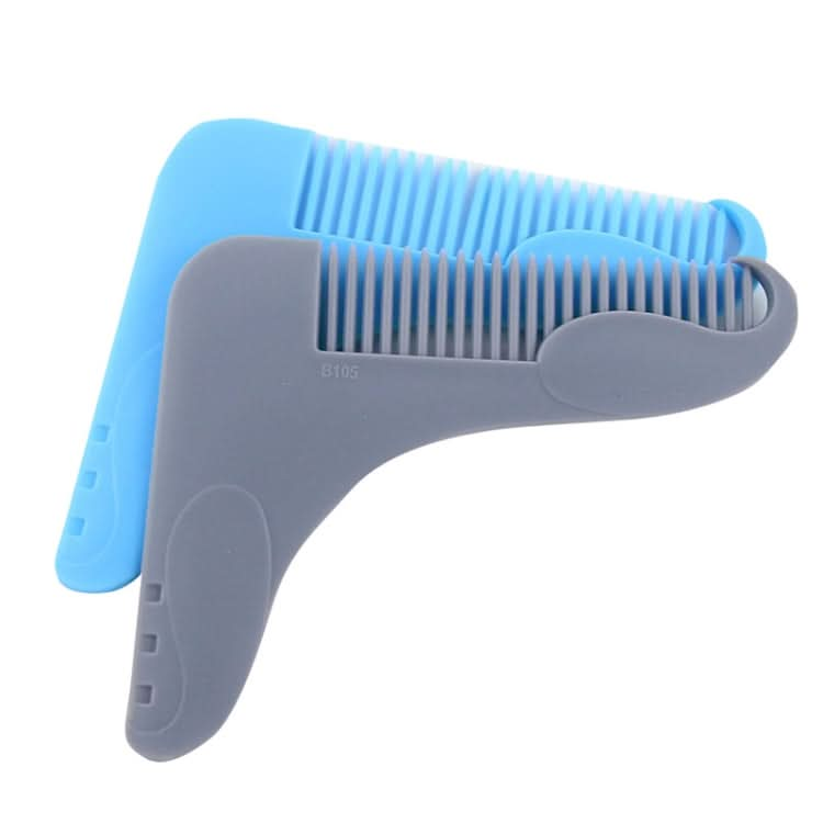 5PCS Beard -Shaped Template Comb Beard Shaped Comb Color Random Delivery, Style:-Reluova