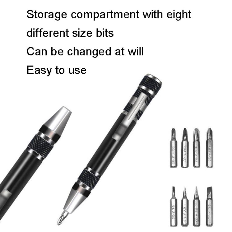 8 In 1 Screwdriver Aluminum Alloy Combination Disassembly Pen Repair Screwdriver My Store