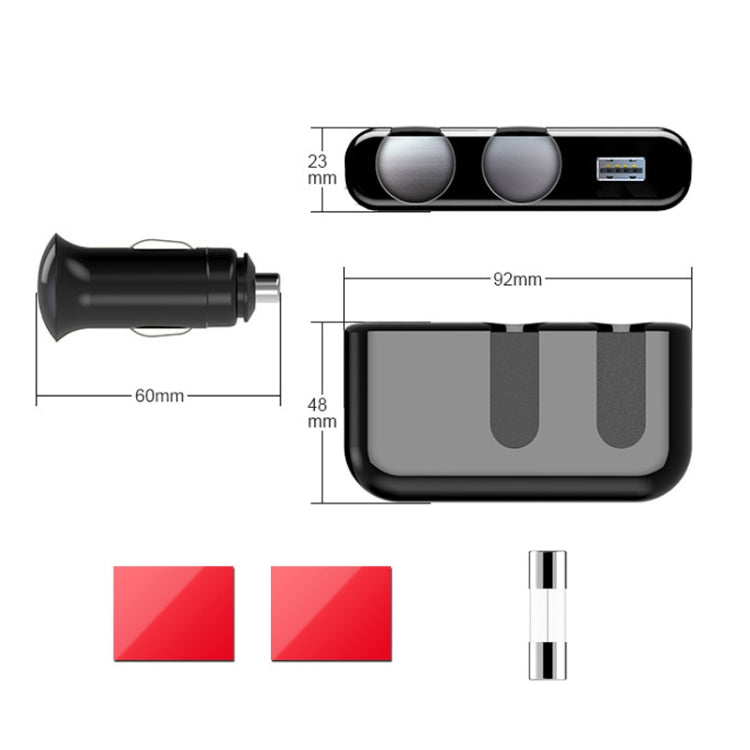 SHUNWEI Car Cigarette Lighter Charger 12/24V USB Converts Socket, Style: ÎҵÄÉ̵ê