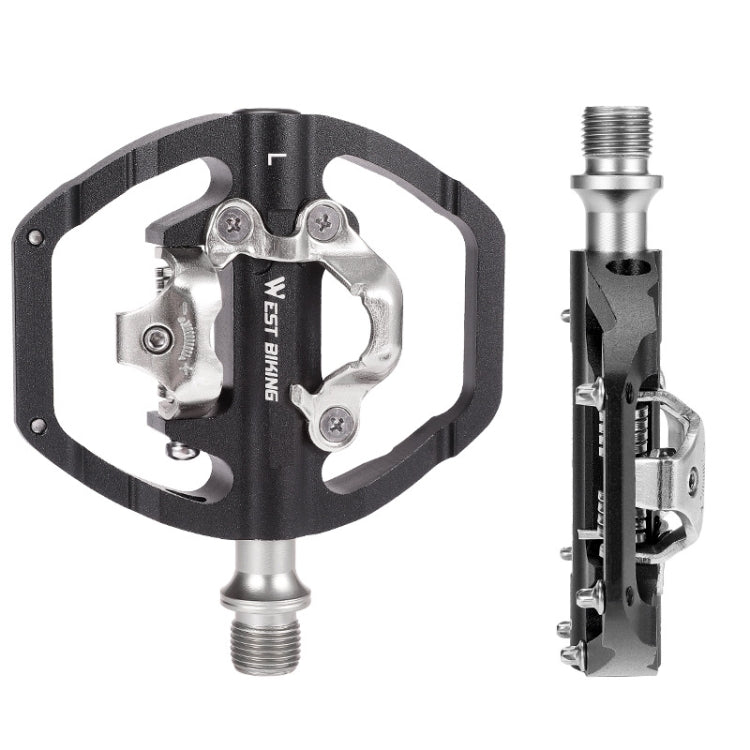 WEST BIKING Mountain Bike Dual-purpose Self-locking Aluminum Alloy Pedals