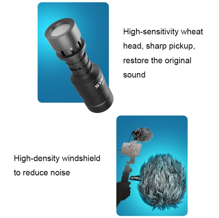 SYNCO Camera Phone Recording Microphone, Spec: