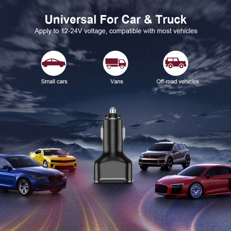 PD+2.4A Dual USB Car Charger, Style: 3 Ports (Black) ÎҵÄÉ̵ê