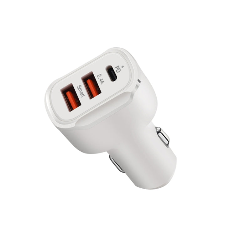 PD+2.4A Dual USB Car Charger, Style: 3 Ports (Black) ÎҵÄÉ̵ê