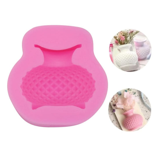 2 PCS Three-dimensional Vase Flower Pot Aromatherapy Gypsum Fondant Mold-Reluova