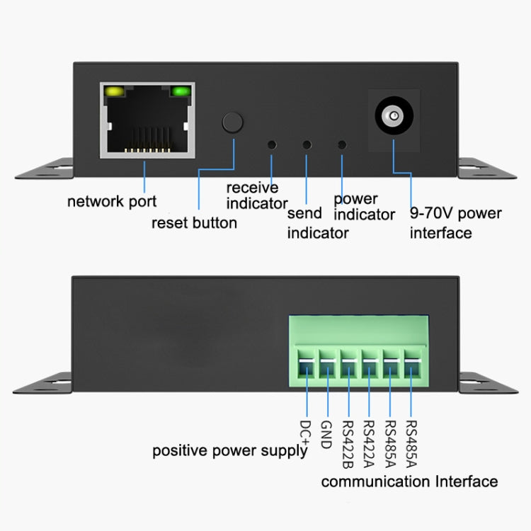 DTECH IOT9031B RS485/422 To TCP/IP Ethernet Serial Port Server, CN Plug My Store