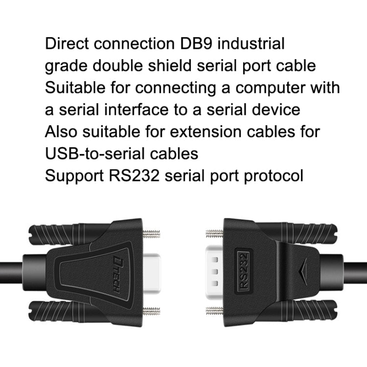 DTECH RS232 Serial Direct Line DB9 Extension Line