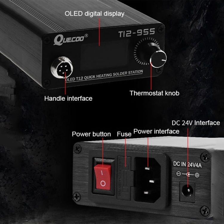 QUECOO 1.3-inch Screen Constant Temperature Soldering Iron My Store