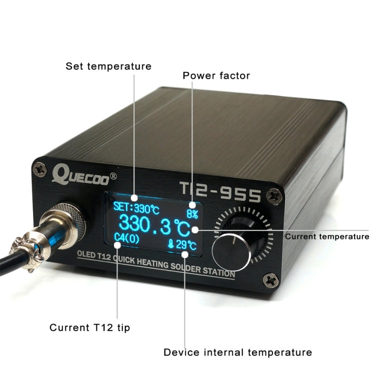 QUECOO 1.3-inch Screen Constant Temperature Soldering Iron My Store